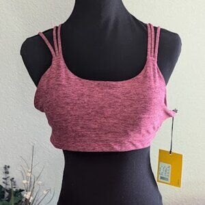 NWT Lole Sports Bra - Large, Fuchsia Pink, Crisscross Back Straps- size L